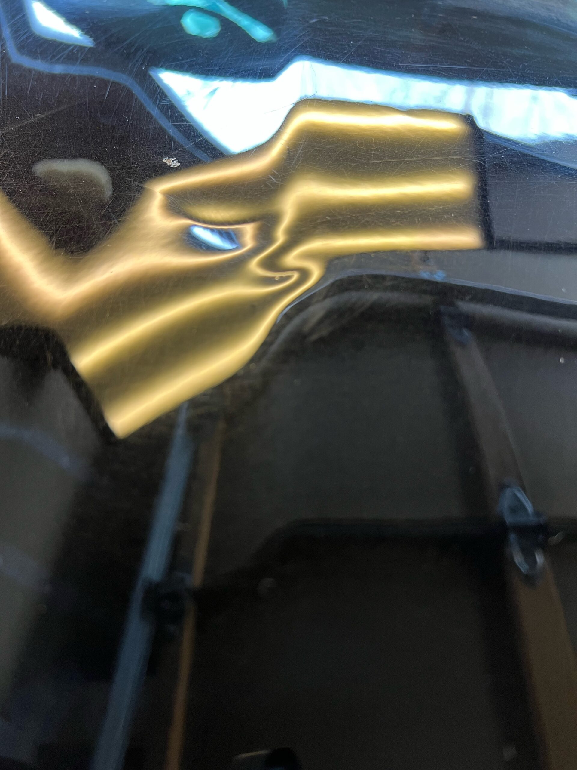 Aluminum Dent On Hood Panel