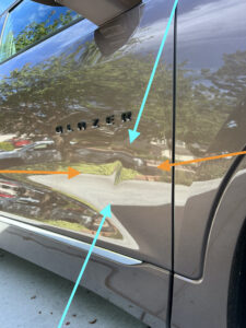 2019 Chevy Blazer Before Dent 